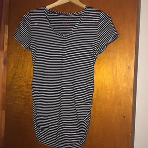 Isabel maternity size small black & white stripes